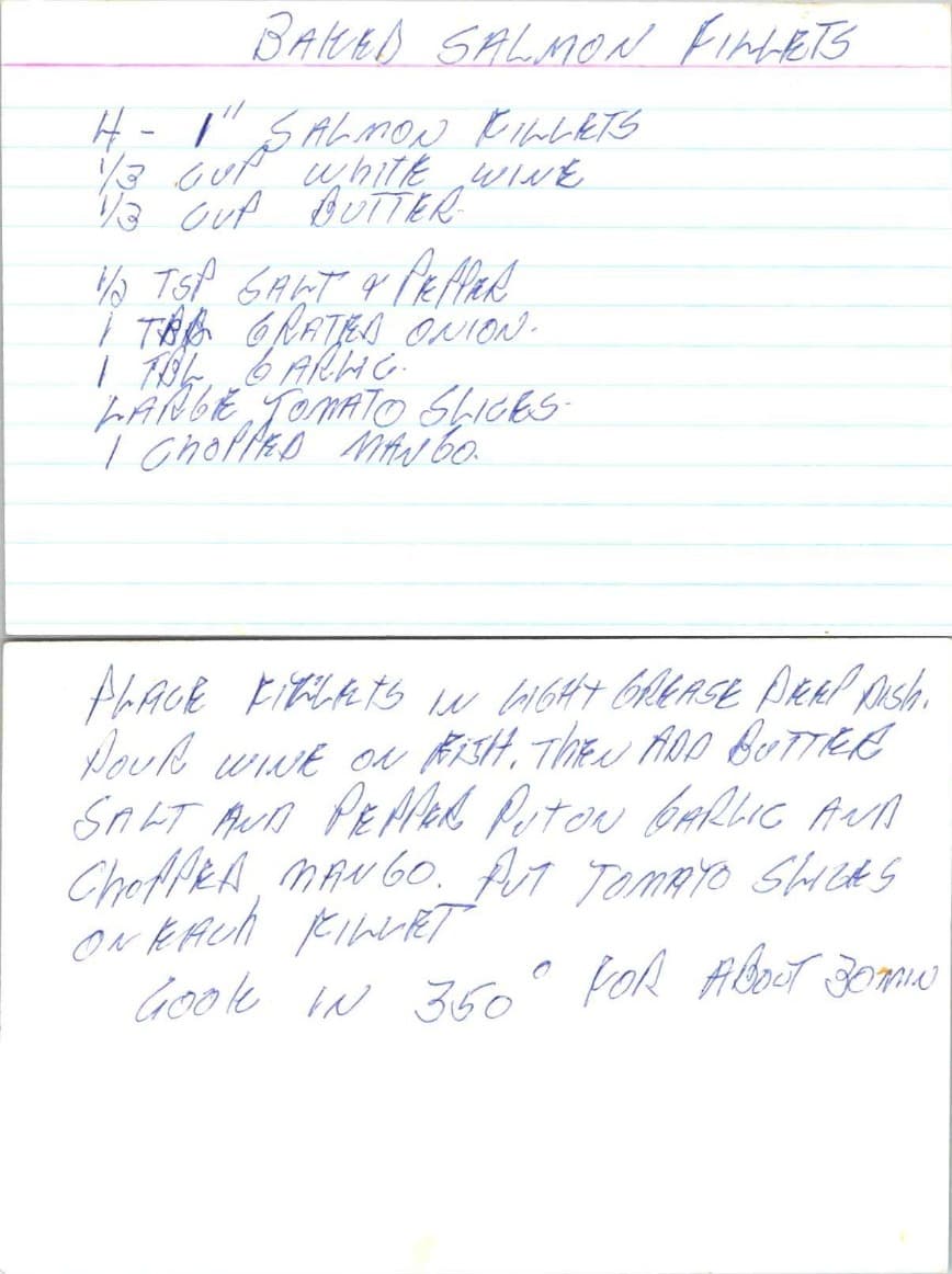 BAKED SALMON FILLETS