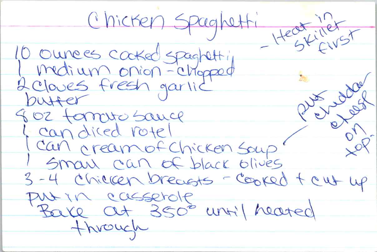 Chicken Spaghetti
