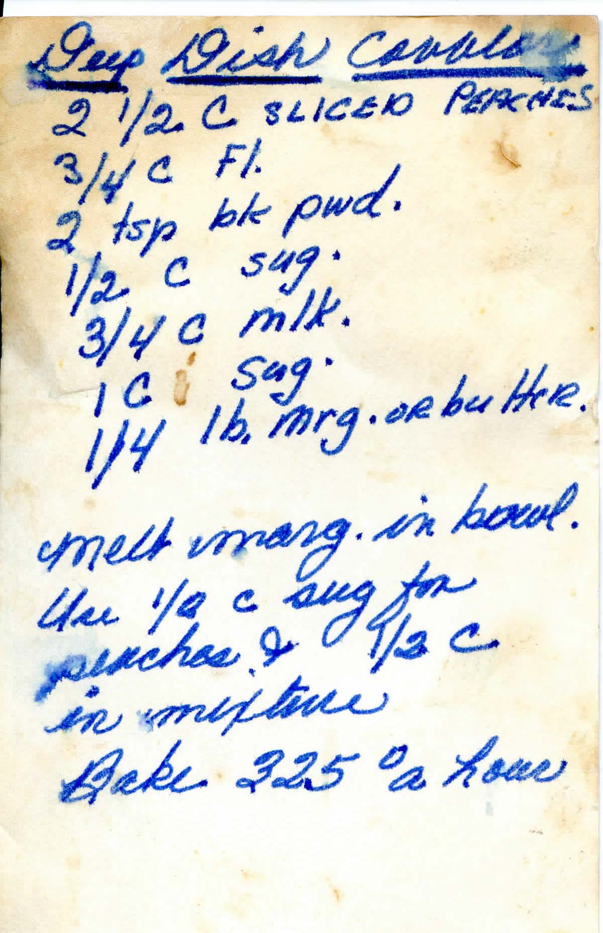 Deep Dish Peach Cobbler