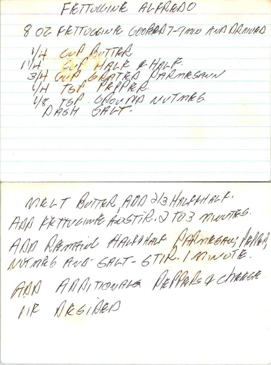 Fettuccine Alfredo
