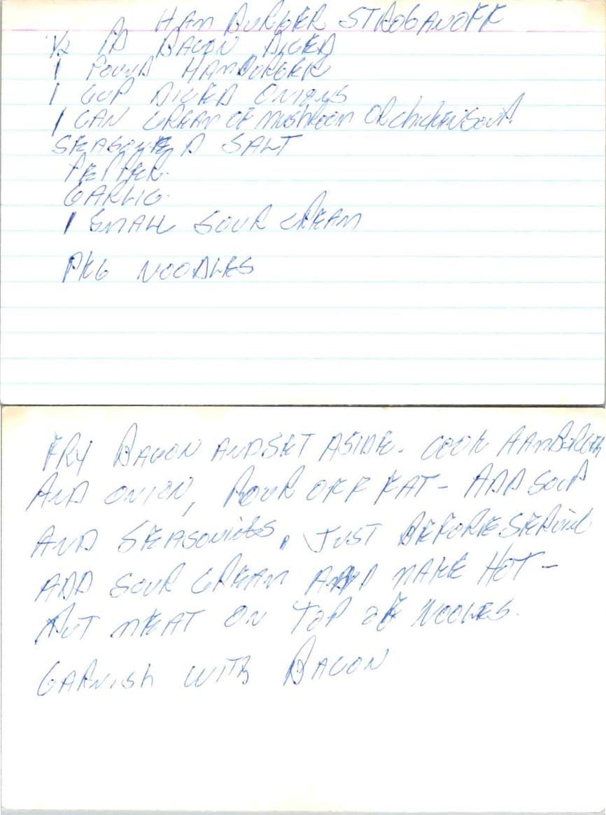 HAMBURGER STROGANOFF