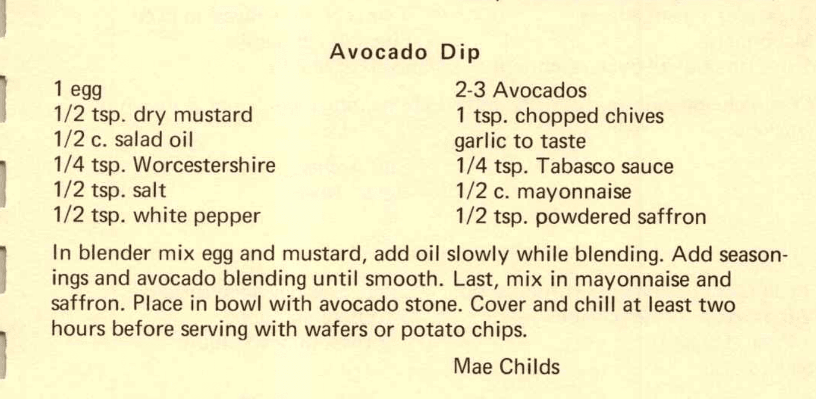 Avocado Dip
