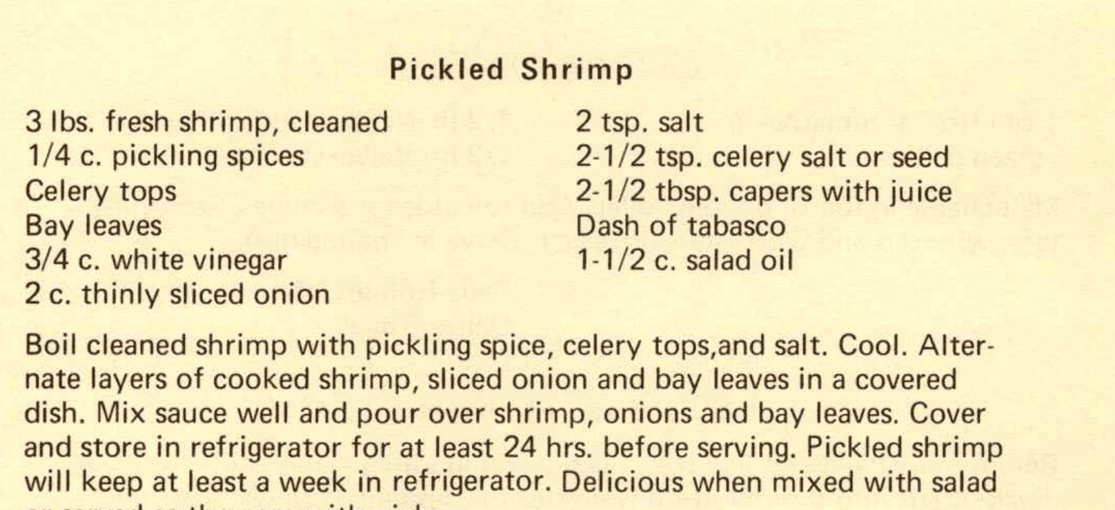 Pickled Shrimp
