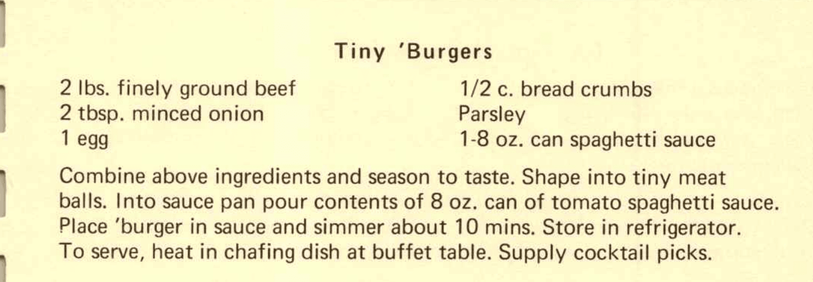 Tiny 'Burgers