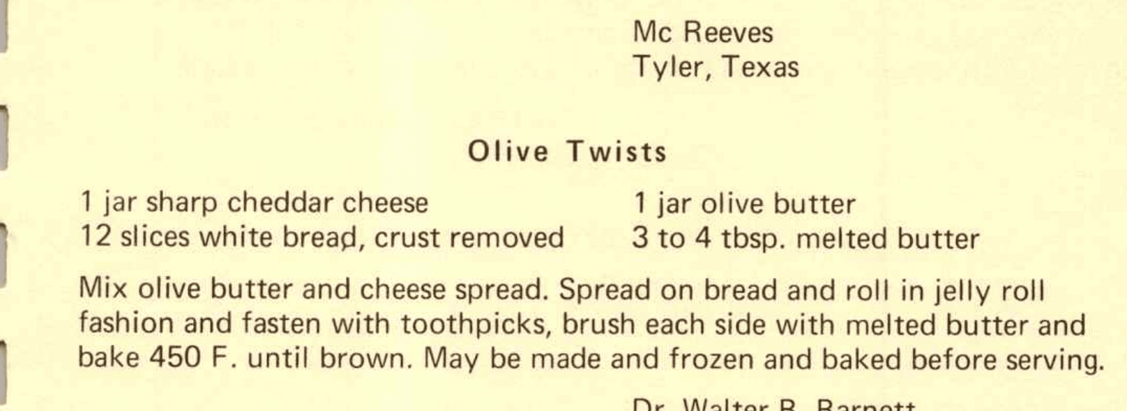 Olive Twists