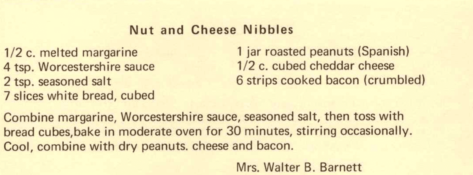 Nut and Cheese Nibbles