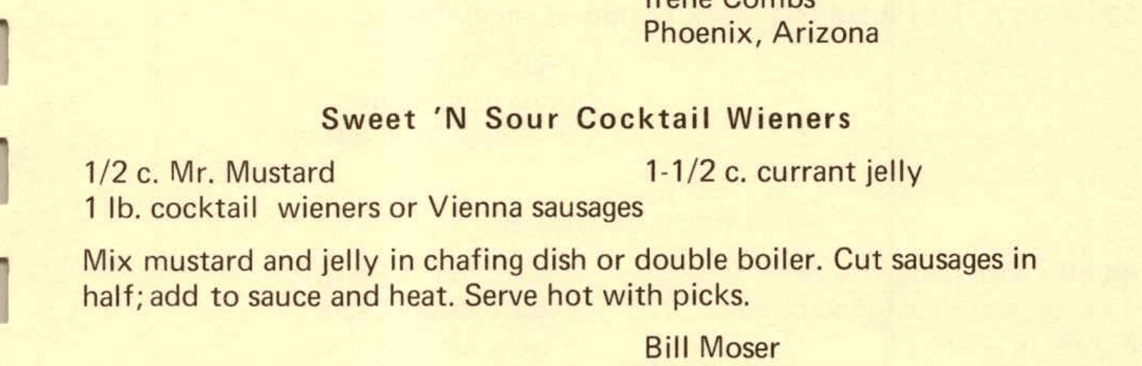 Sweet 'N Sour Cocktail Wieners