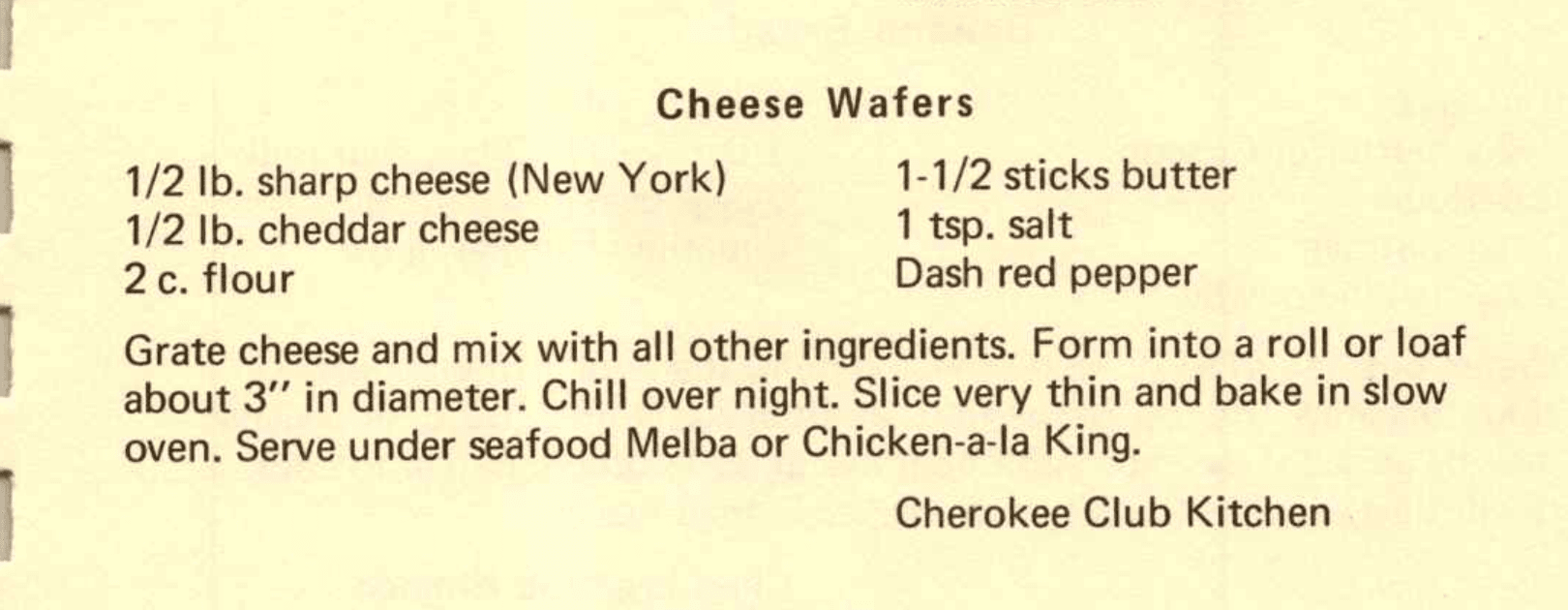 Cheese Wafers
