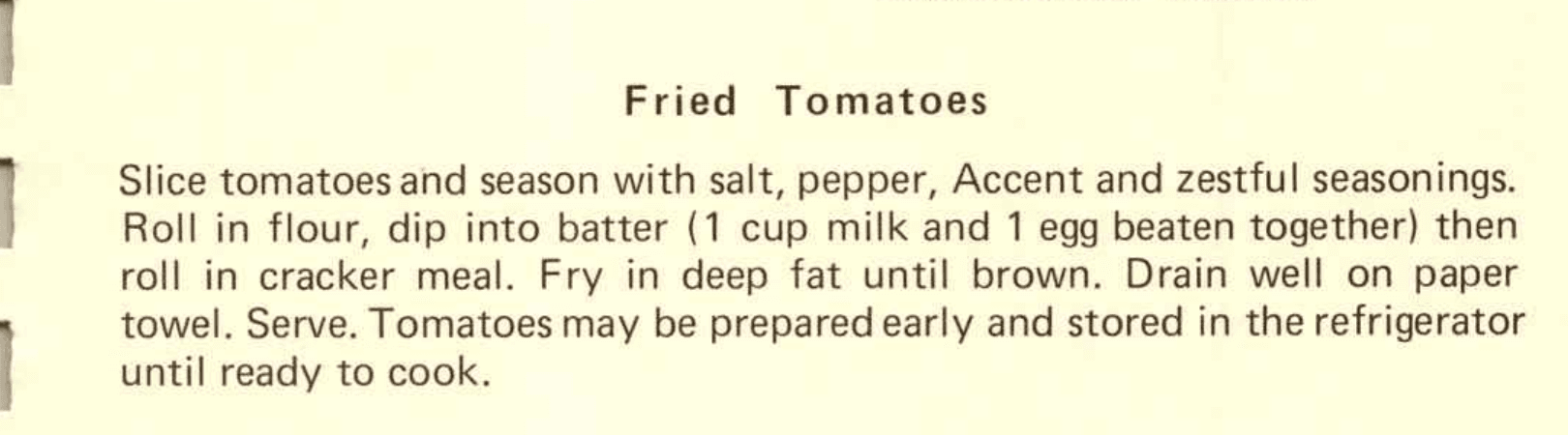 Fried Tomatoes