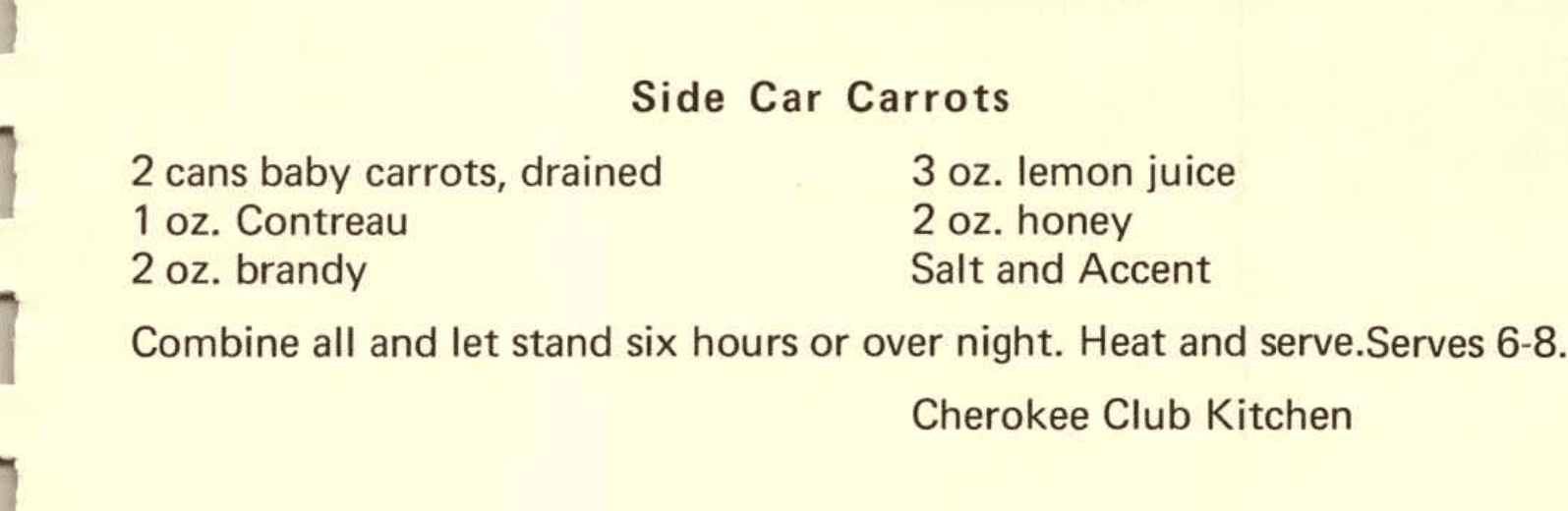 Side Car Carrots