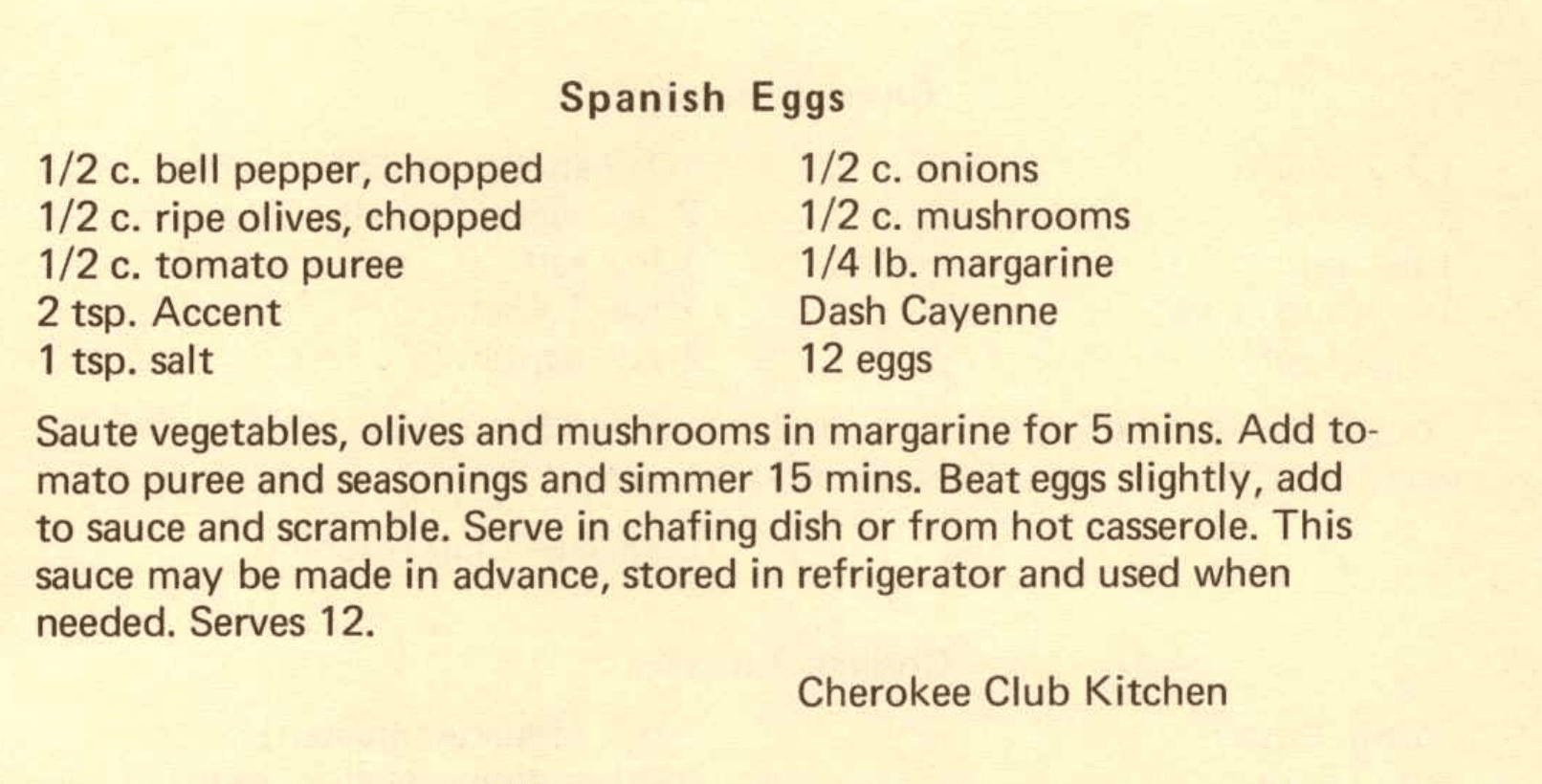 Spanish Eggs