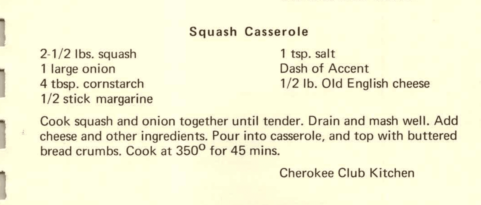 Squash Casserole