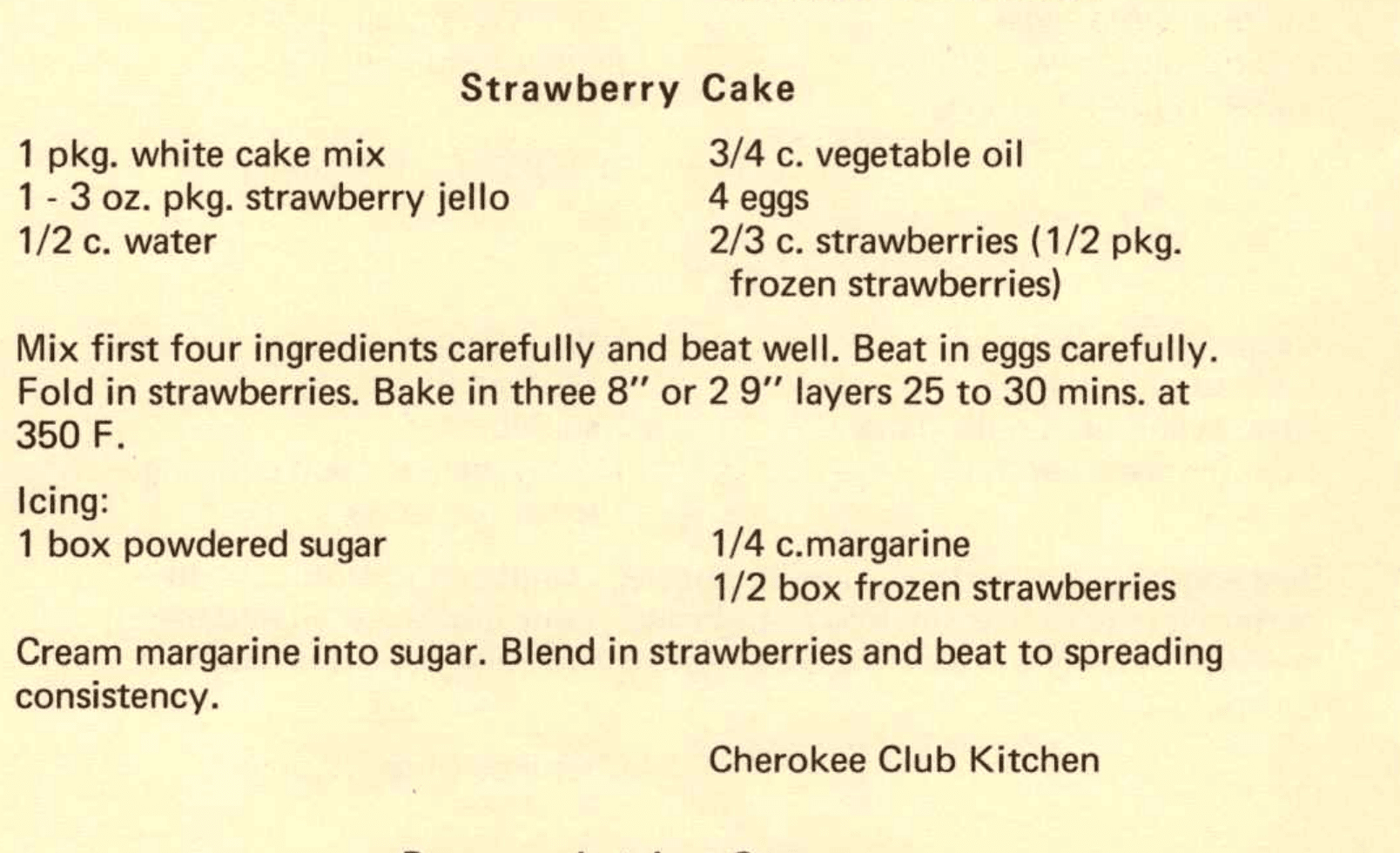 Strawberry Cake