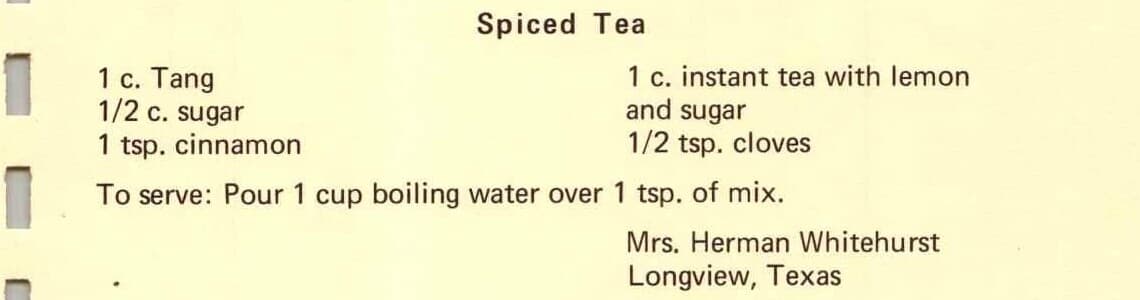 Spiced Tea